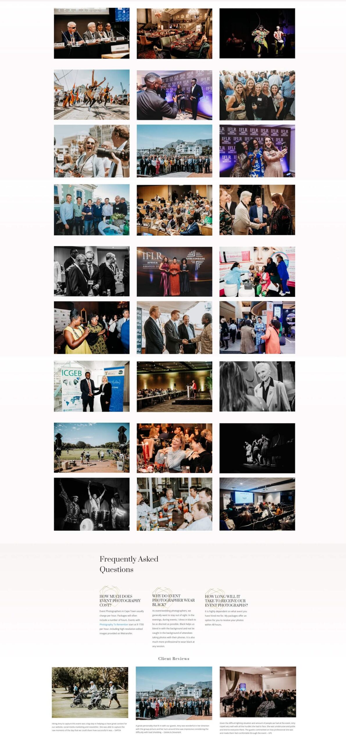 Photography Website SEO Client story